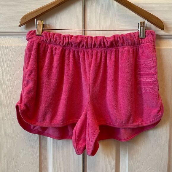 PINK TERRY SHORTS BY PINK VICTORIA’S SECRET SIZE XL - Picture 1 of 5